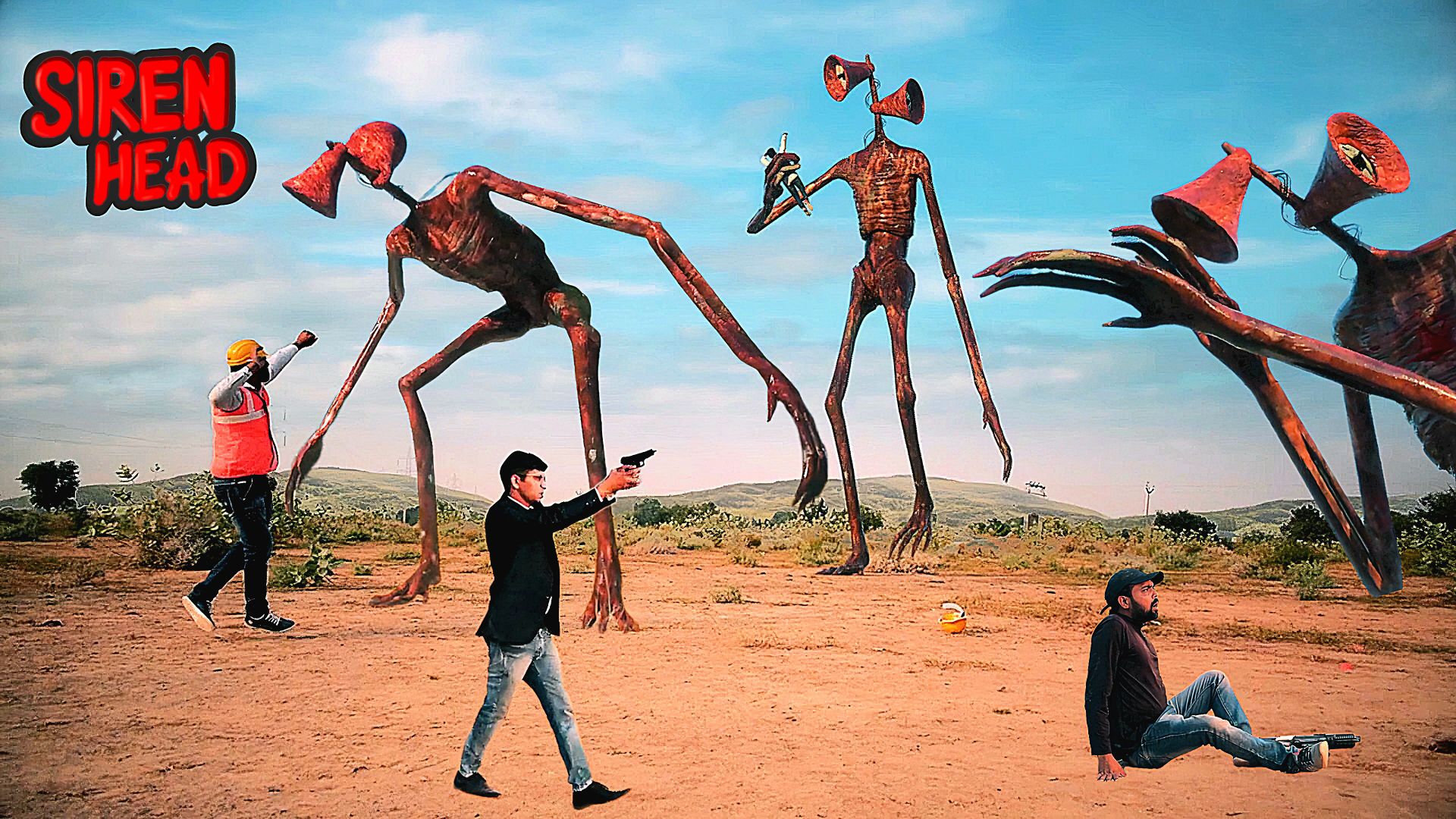 📢 СИРЕНОГОЛОВЫЙ 📢 - НАПАЛ НА ИНДИЮ ХОРРОР ФИЛЬМ. SIREN HEAD В РЕАЛЬНОЙ ЖИЗНИ.