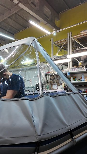 Установка носового тента на лодку МАРК #xriver