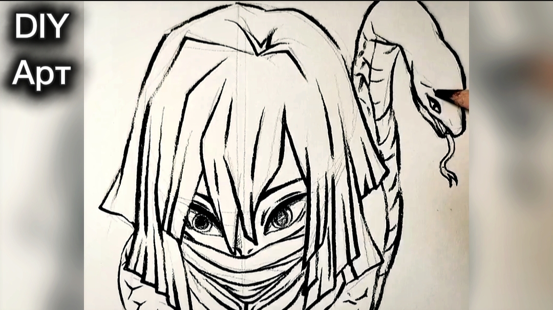 Вот как нарисовать столп змеи. DIY Арт