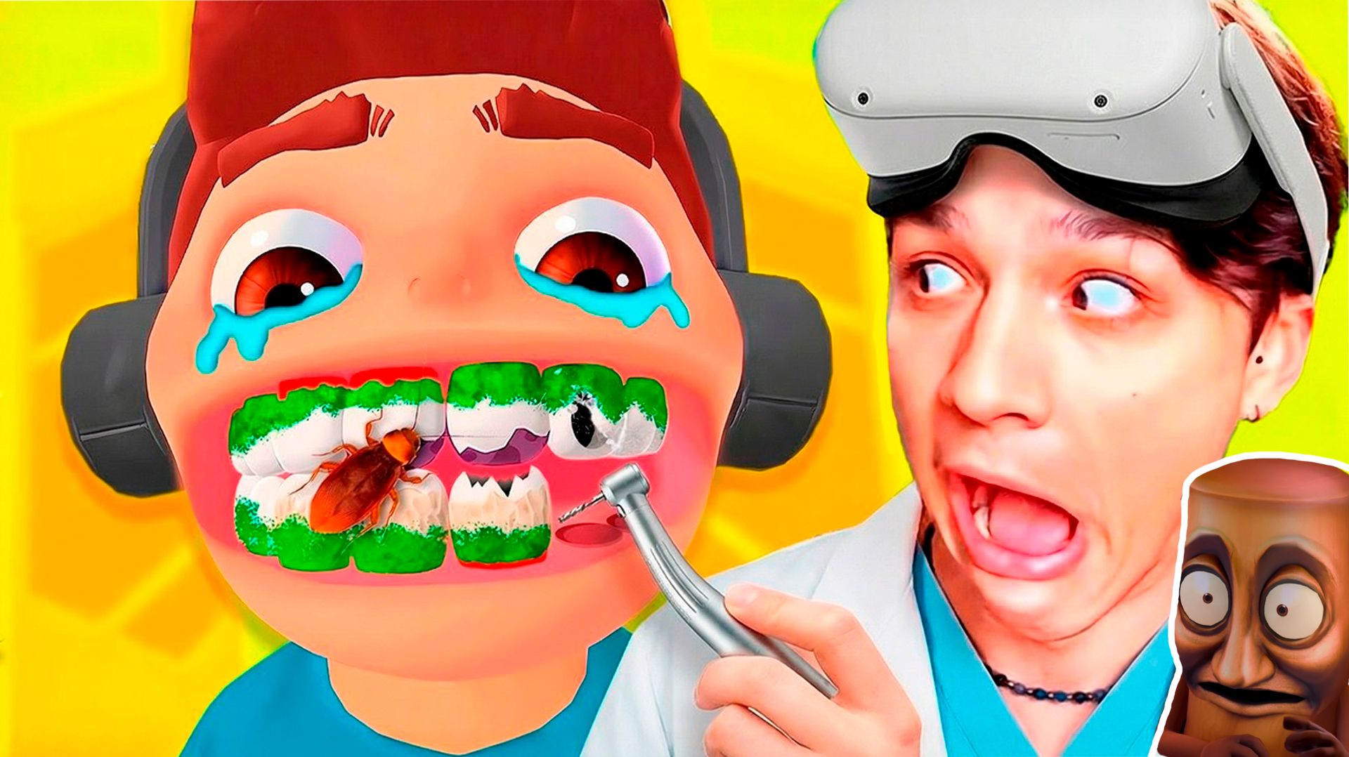 ВОТ ПОЧЕМУ Я ВСЕГДА ЧИЩУ ЗУБЫ😱 СТАЛ СТОМАТОЛОГОМ В VR ШЛЕМЕ😭🦷 Titans Clinic