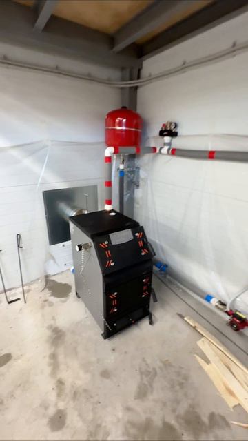 Система отопления СТО 120 м2 без газа