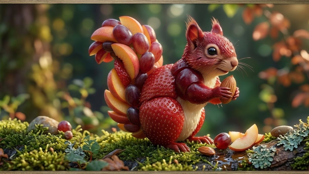 Чудеса в саду: АСМР приключения пушистых фруктов 🍇🦔🎧