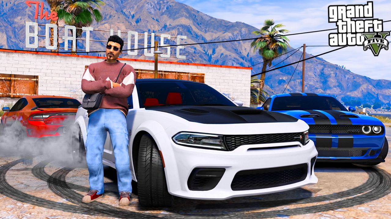 ОТЕЦ И СЫН В GTA 5 - ВЫБИРАЮ МАШИНУ ДЛЯ ДРИФТА! DODGE CHARGER, DODGE CHALLENGER И MUSTANG! 🌊ВОТЕР