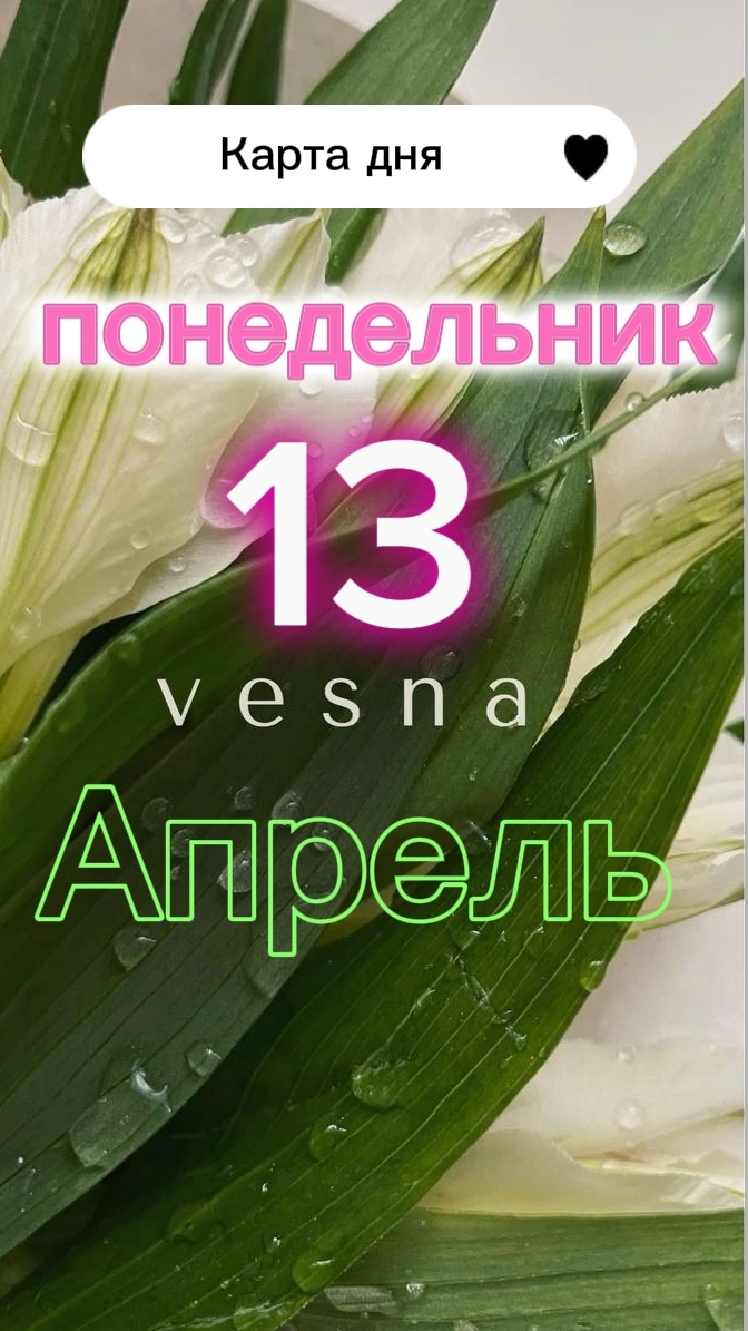 🏆7 Чаш🏆 Карта дня на 13-04-2026. Понедельник