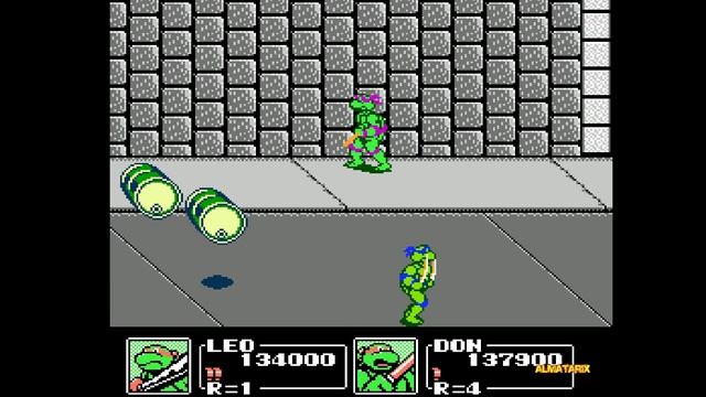 1 серия TMNT3 Прохождение NES на Game OS без виндовс