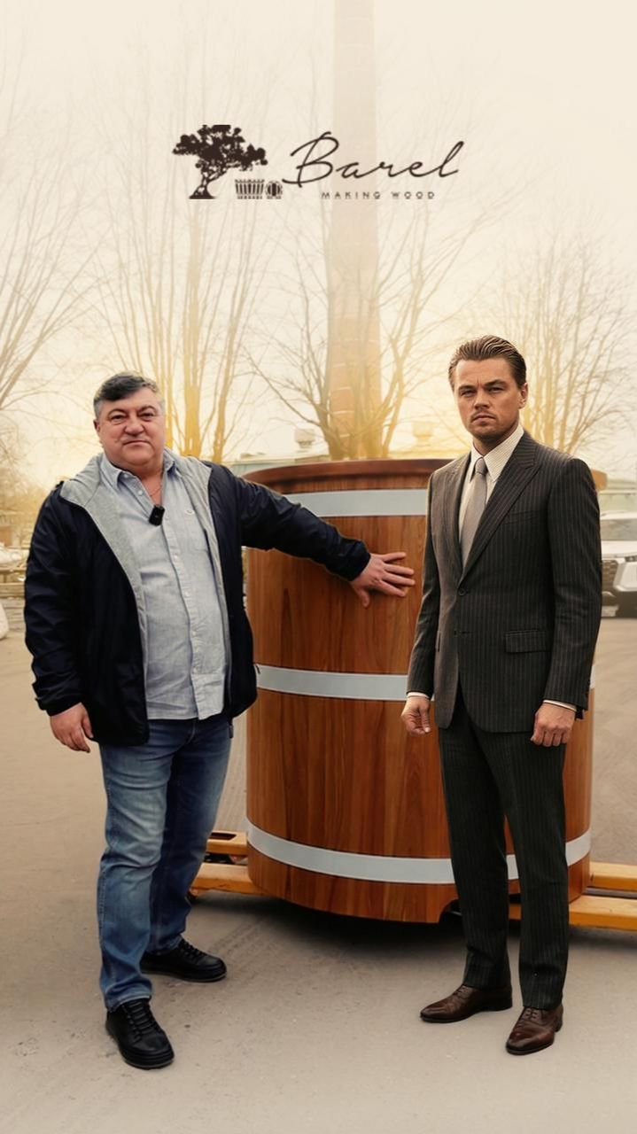 Купель из термоясеня для двоих