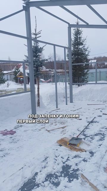 Гараж из сэндвич-панелей 10х5 односкатная крыша. Часть 5.