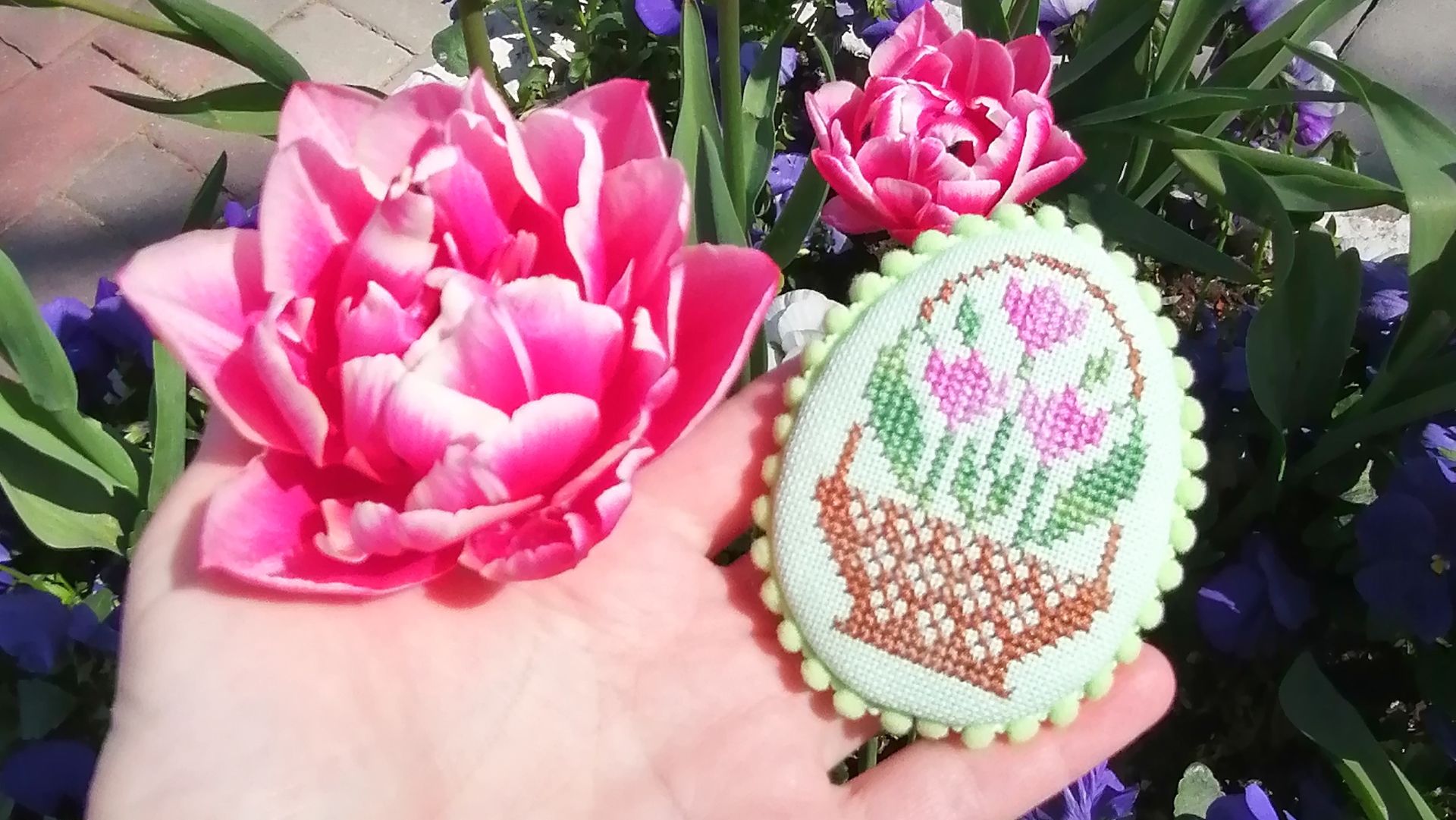 Пасхальные корзинки от Совиного леса вышиты: подготовка к оформлению