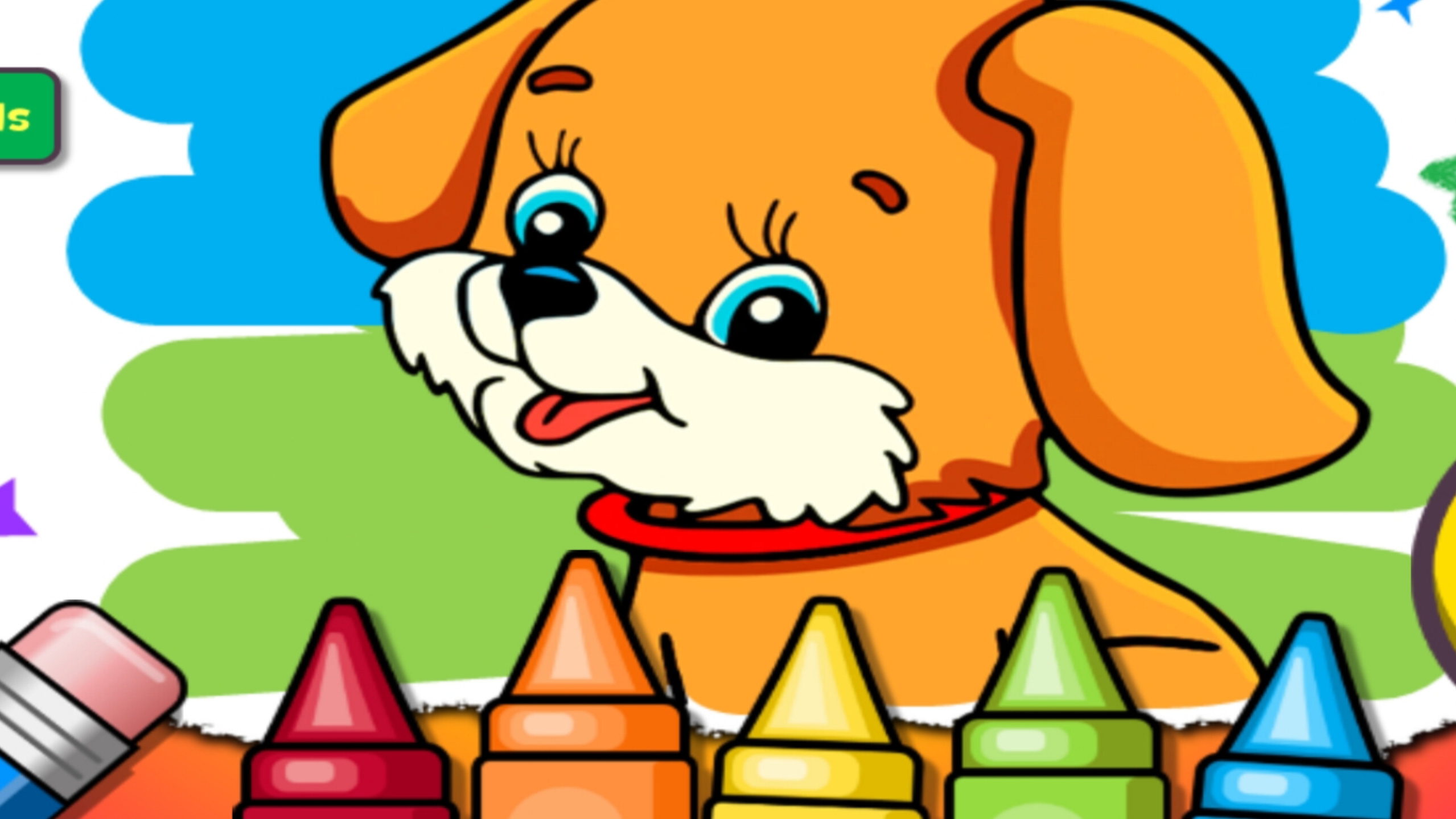 В этих развивающих раскрасках полная свобода действий,вы можете раскрашивать так,как вам хочется.