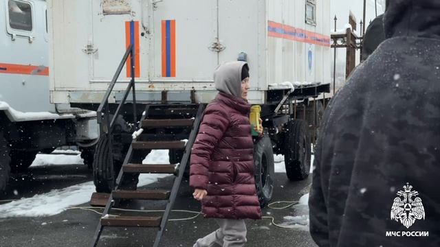 В Северной Осетии МЧС России развернуло пункты обогрева