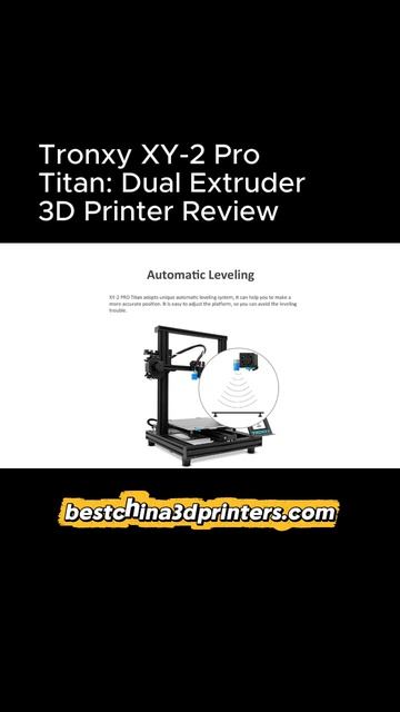 Tronxy XY-2 Pro Titan_ Dual Extruder 3D Printer
