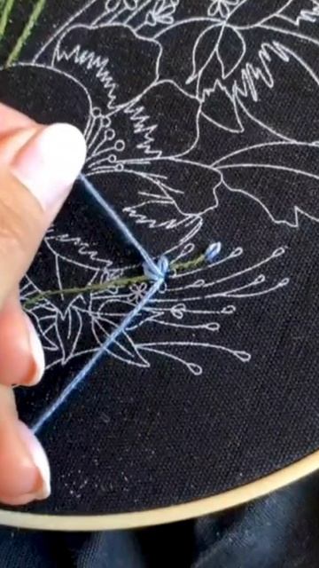 Шов ленивая ромашка, вышивка для начинающих, арт. WB 220546254