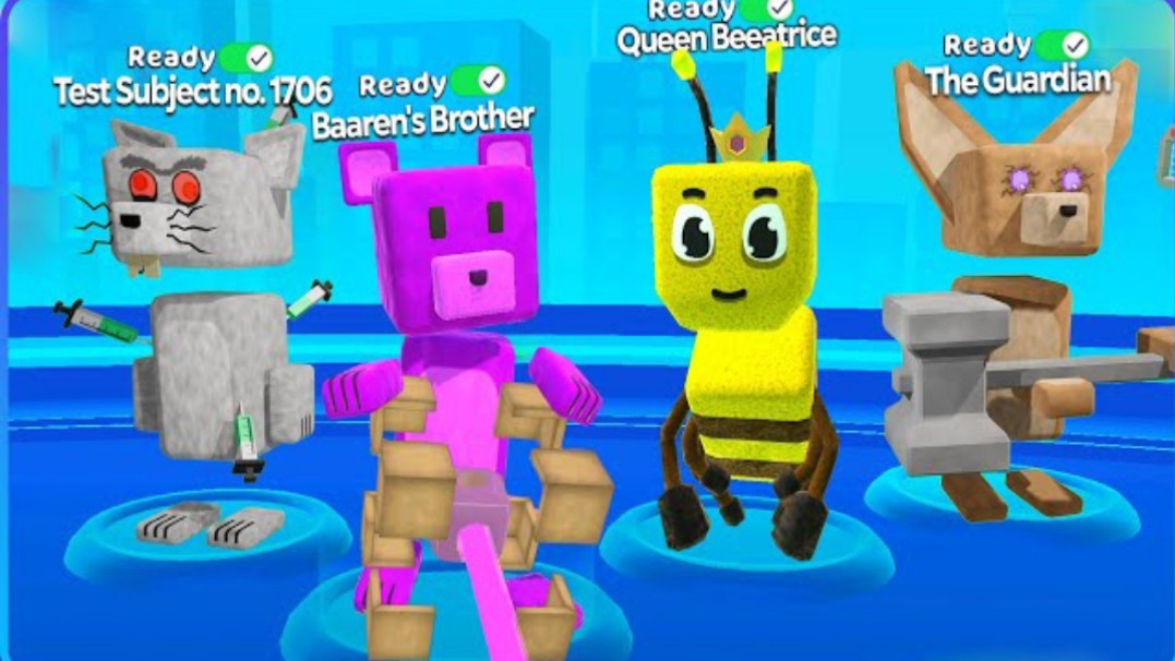 Отряд фальшивых боссов играет в прятки в Гигантском доме/Super Bear Adventure🐻