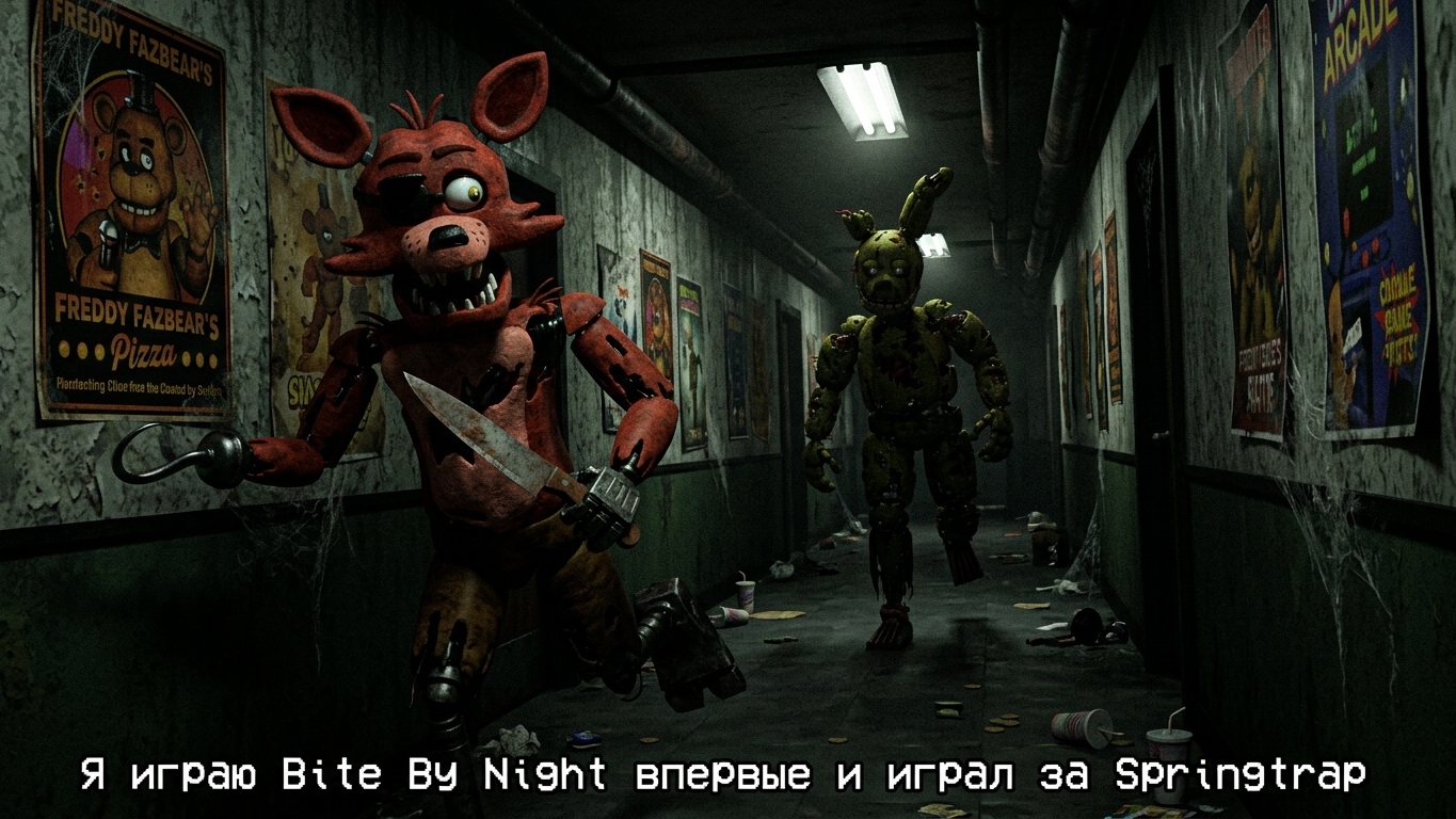 Я Играю в Bite By Night Впервые и Я Играл За Спрингтрапа - Roblox Bite By Night