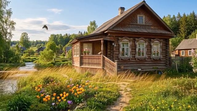 На родном крылечке