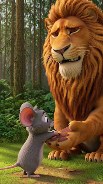 Лев поймал занозу