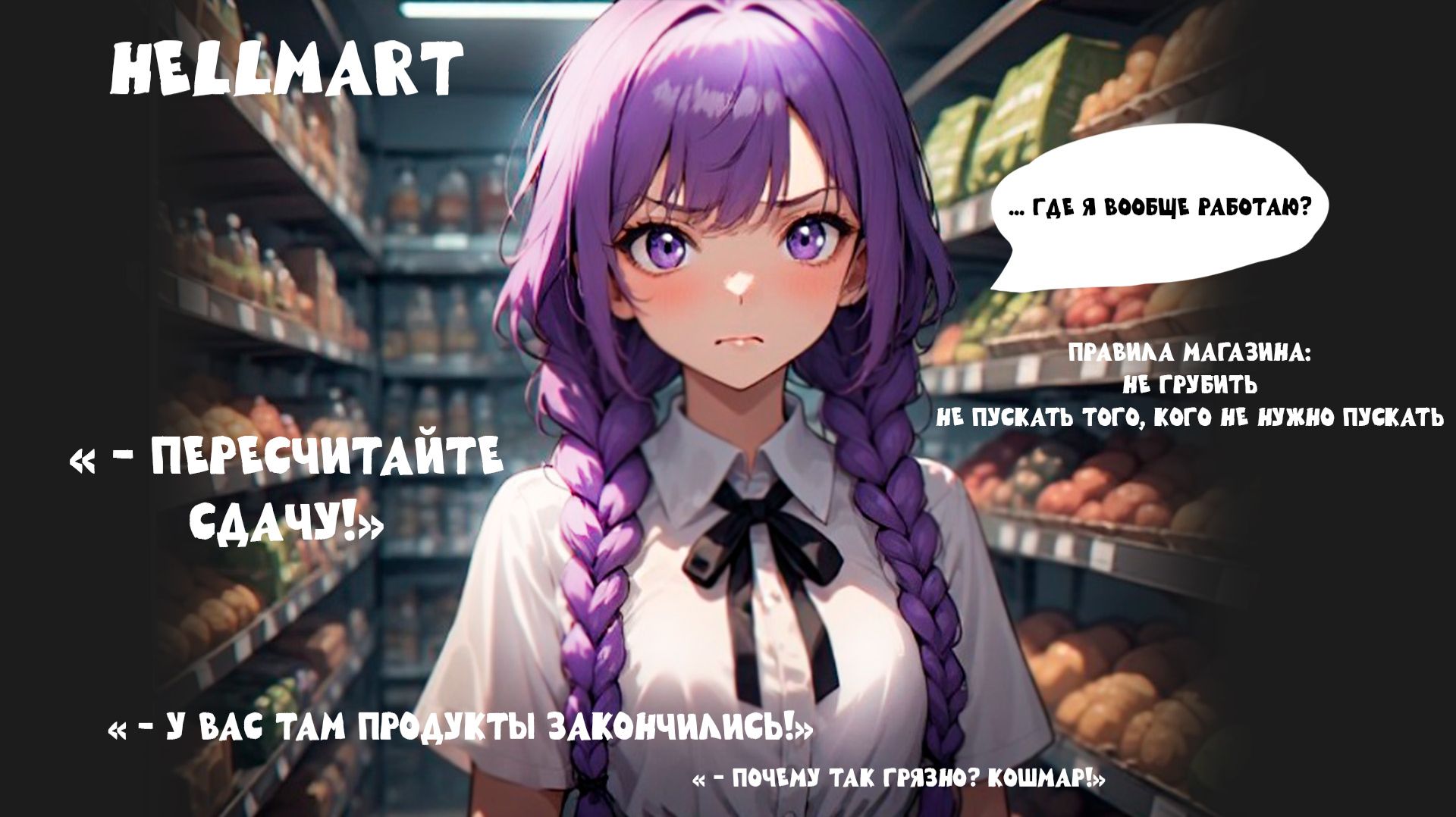 Hellmart - я боюсь одна играть в хоррор игры, но эту игру хотела пройти (1)