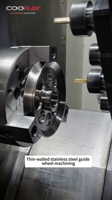Обработка тонкостенных нержавеющих направляющих роликоa