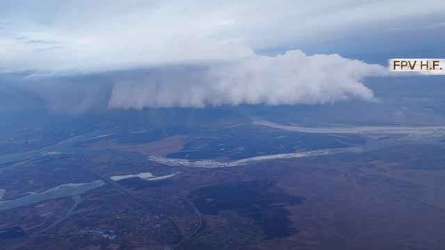 Ливень в Хабаровске 13.04.2026. Вид со стороны.