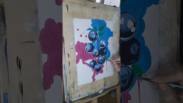 Рисуем чернику