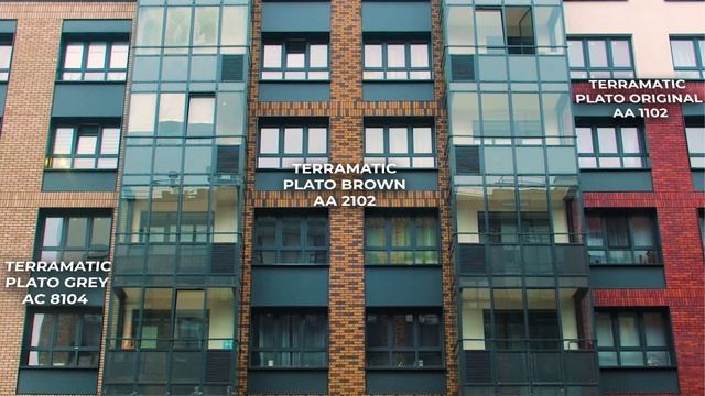 Фасад из клинкера Terramatic в ЖК Окла
