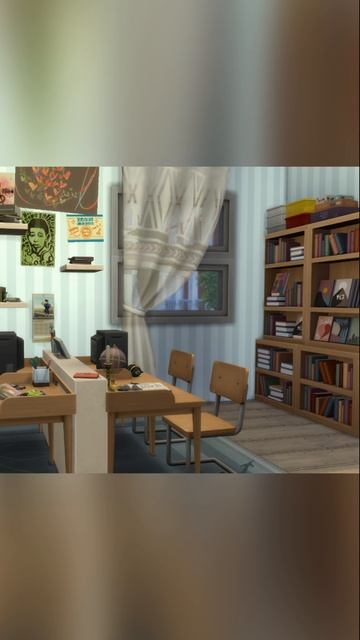 МАЛЕНЬКАЯ УЮТНАЯ БИБЛИОТЕКА В THE SIMS 4 📚✨ СТРОЙКА ДЛЯ ДУШИ