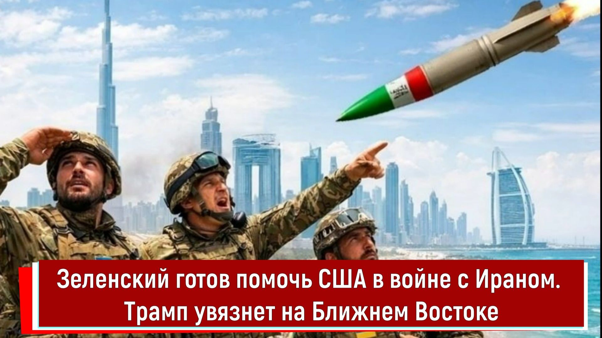 Зеленский готов помочь США в войне с Ираном. Трамп увязнет на Ближнем Востоке