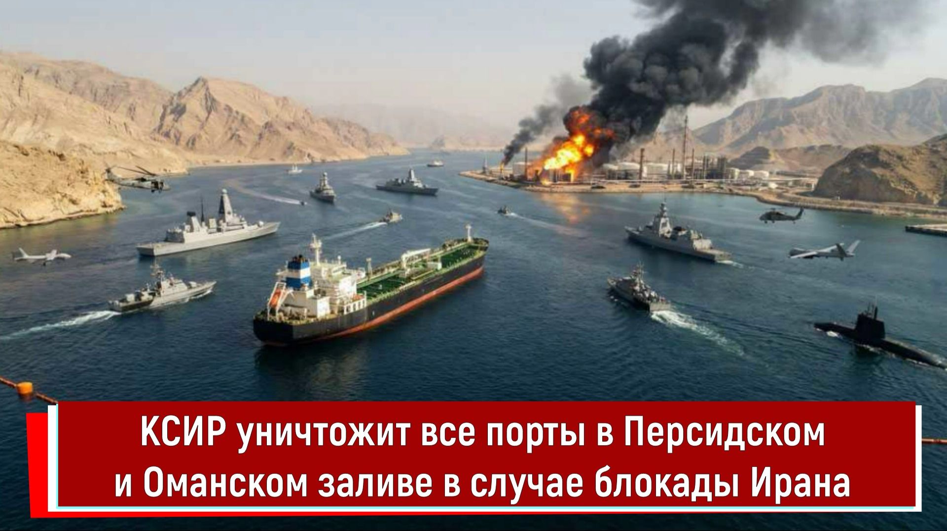 КСИР уничтожит все порты в Персидском и Оманском заливе в случае блокады Ирана