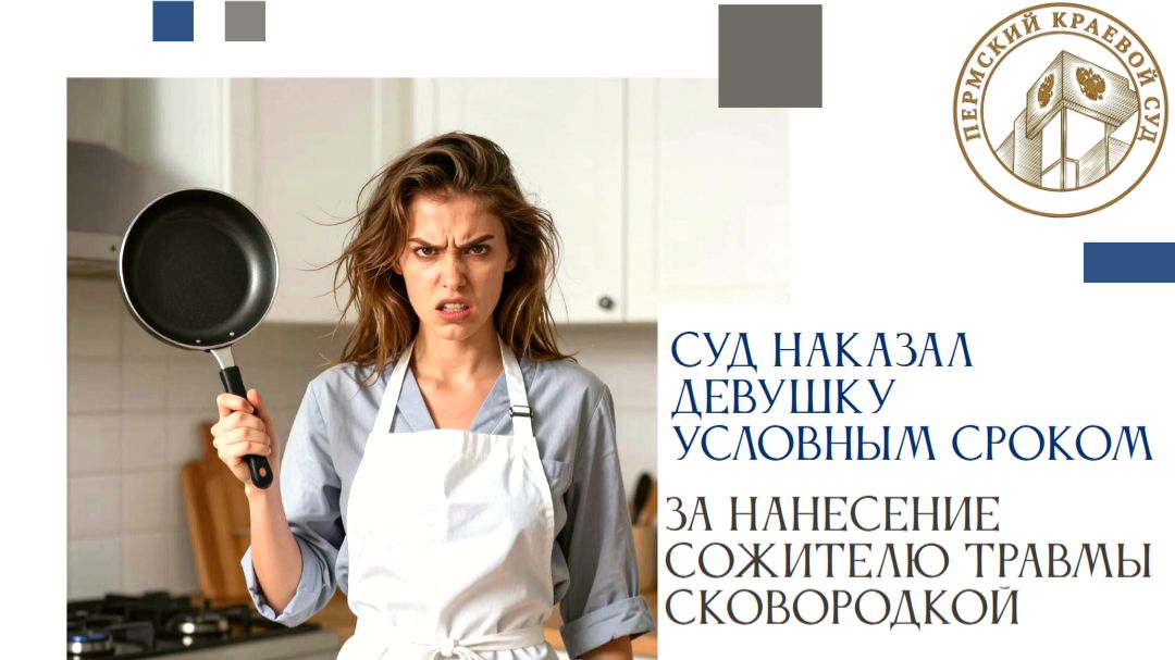 Суд наказал девушку условным сроком за нанесение сожителю травмы сковородкой
