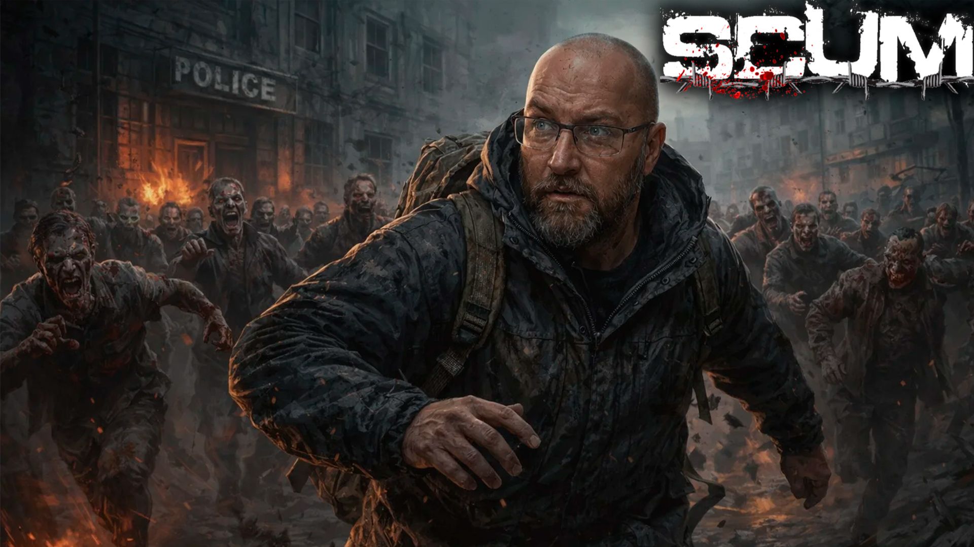 SCUM Сервер X1 #18 Орда у ПОЛИЦЕЙСКОГО УЧАСТКА!!!