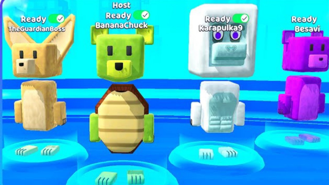 Медведи надевают шкуры боссов и сражаются с настоящими боссами в Super Bear Adventure.🐻