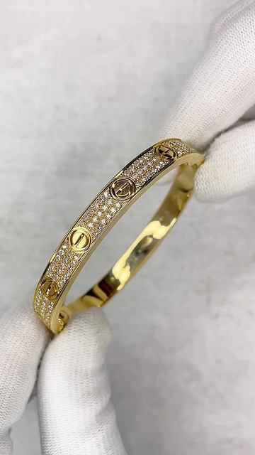 Браслет с бриллиантами в стиле Cartier Love арт: С11033