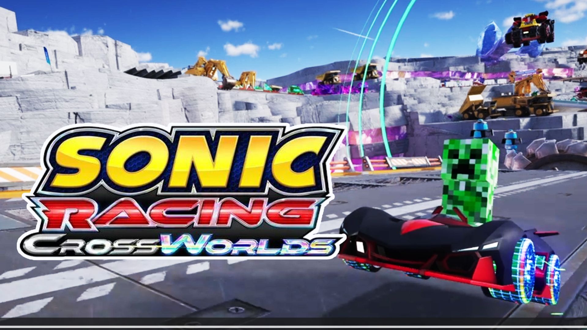 Гонка 2. Крипер Minecraft и Омега. Sonic Racing CrossWorlds. Оушен Вью. Тыквенный гран-при