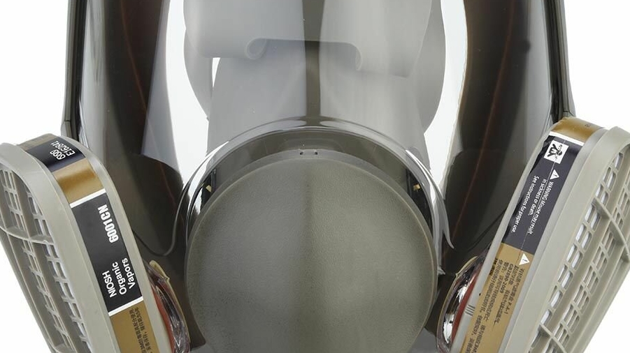 Полнолицевая маска для покраски авто, установка доп фильтров, защита от токсичных паров растворителе