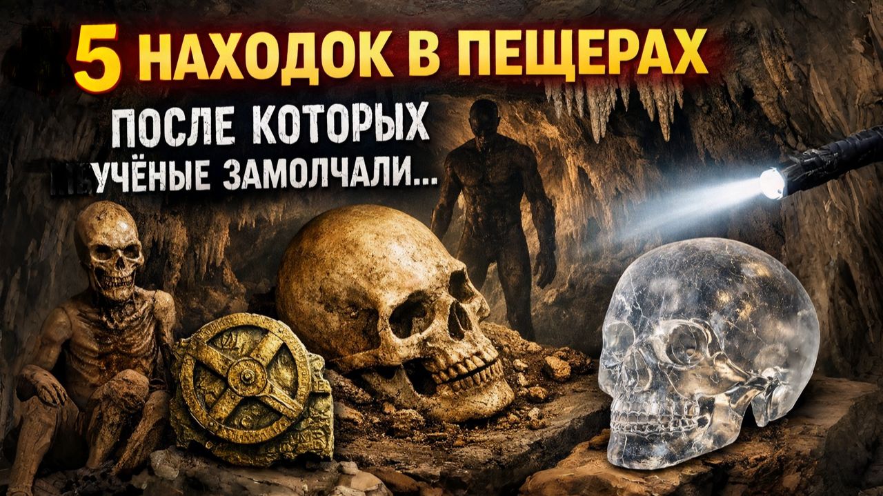 5 Жутких Находок в Пещерах, Которые Никто Не Может Замолчать