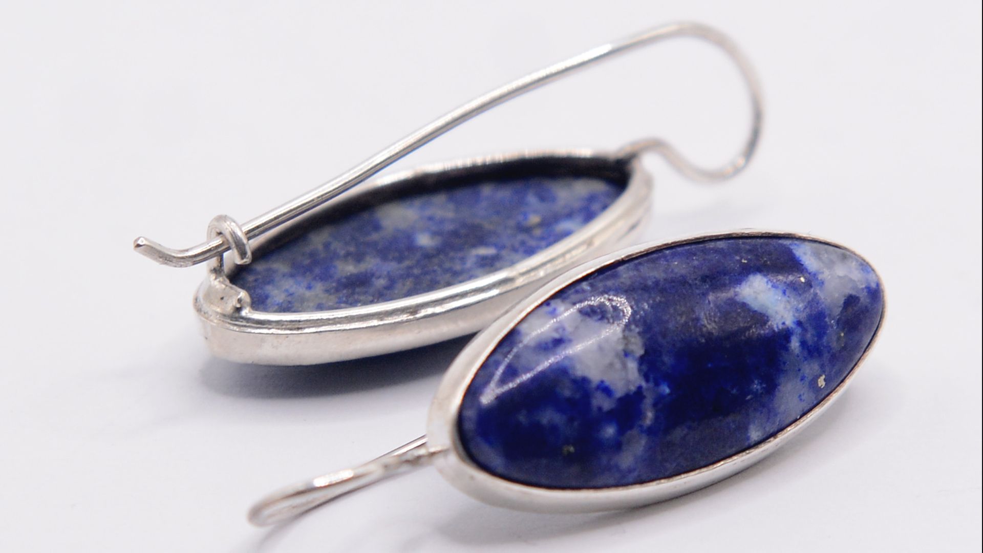 Серьги Лазурит (Забайкалье)