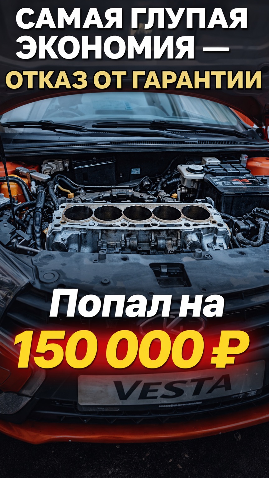 Самая глупая экономия — отказ от заводской гарантии!