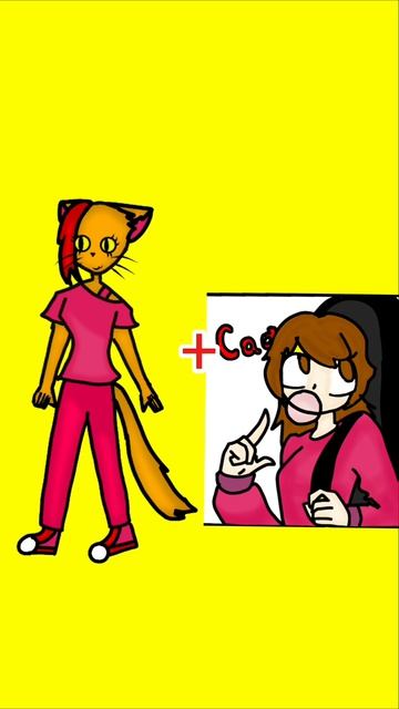 Если что кошечка это Сафи(персонаж которого я нарисовала раньше, чем Саф)