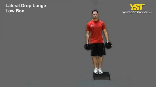 Lateral Drop Lunge Low Box | Боковой выпад в дроп с бокса