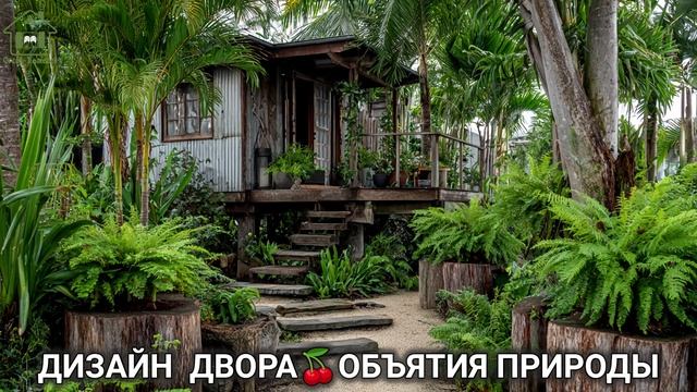 Дизайн двора дачи и сада 🌳 в объятиях природы идеи для вдохновения (76)