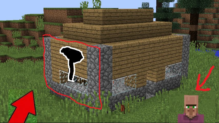 ЧТО НАХОДИТСЯ В СТЕНЕ В ДОМЕ ЖИТЕЛЯ В МАЙНКРАФТ