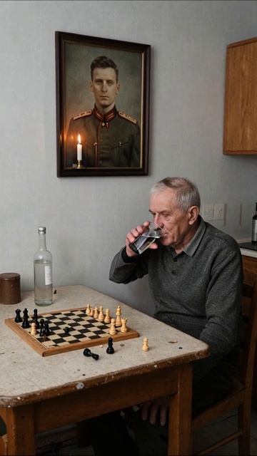 Тени прошлого: одинокая игра в шахматы #память #одиночество #время