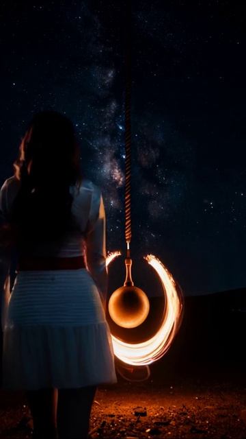 Искры в ночном небе: завораживающее зрелище #огонь #космос #фотография