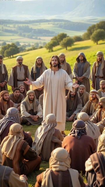 Иисус накормил людей.