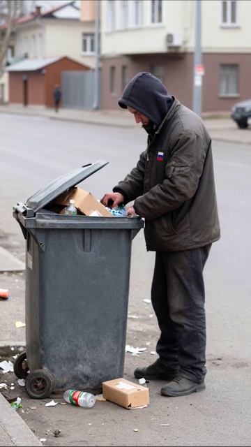 Печальный взгляд на жизнь: надежда в мусоре #бездомные #социальныепроблемы #жизнь