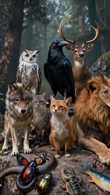 Волшебный мир дикой природы: встреча животных #природа #животные #приключения