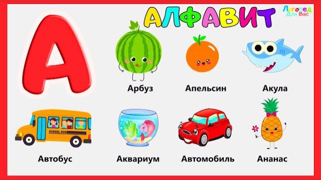 Алфавит для малышей. Изучаем буквы и слова.