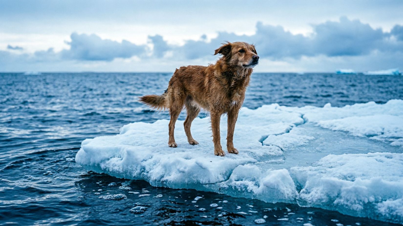 Пёс на льдине