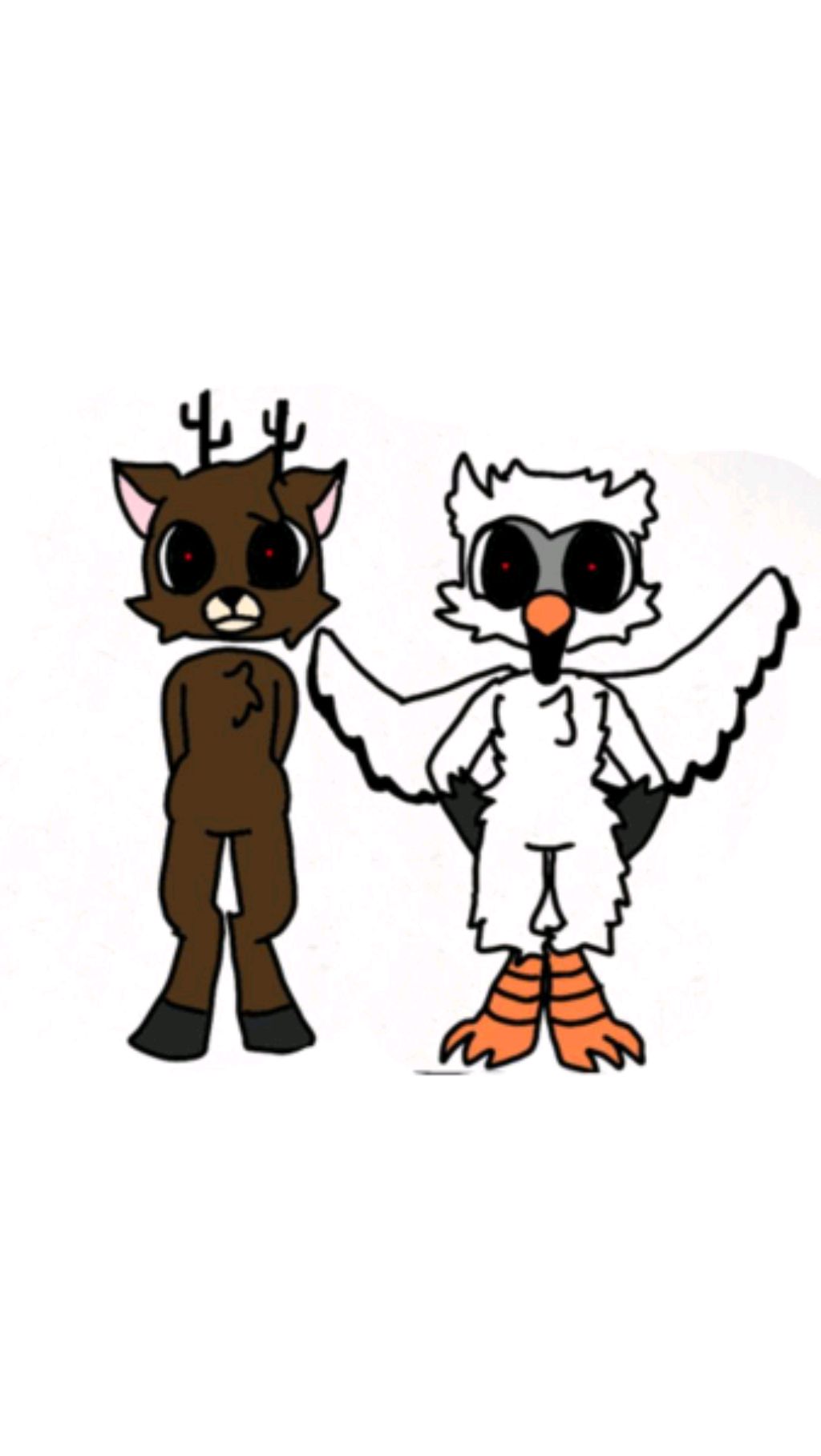 олень и сова из 99 ночей в лесу.