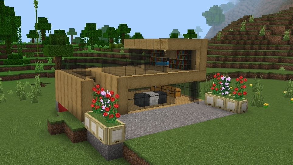 Майнкрафт. Как построить хай-тек дом из дерева? | Ярослав Minecraft